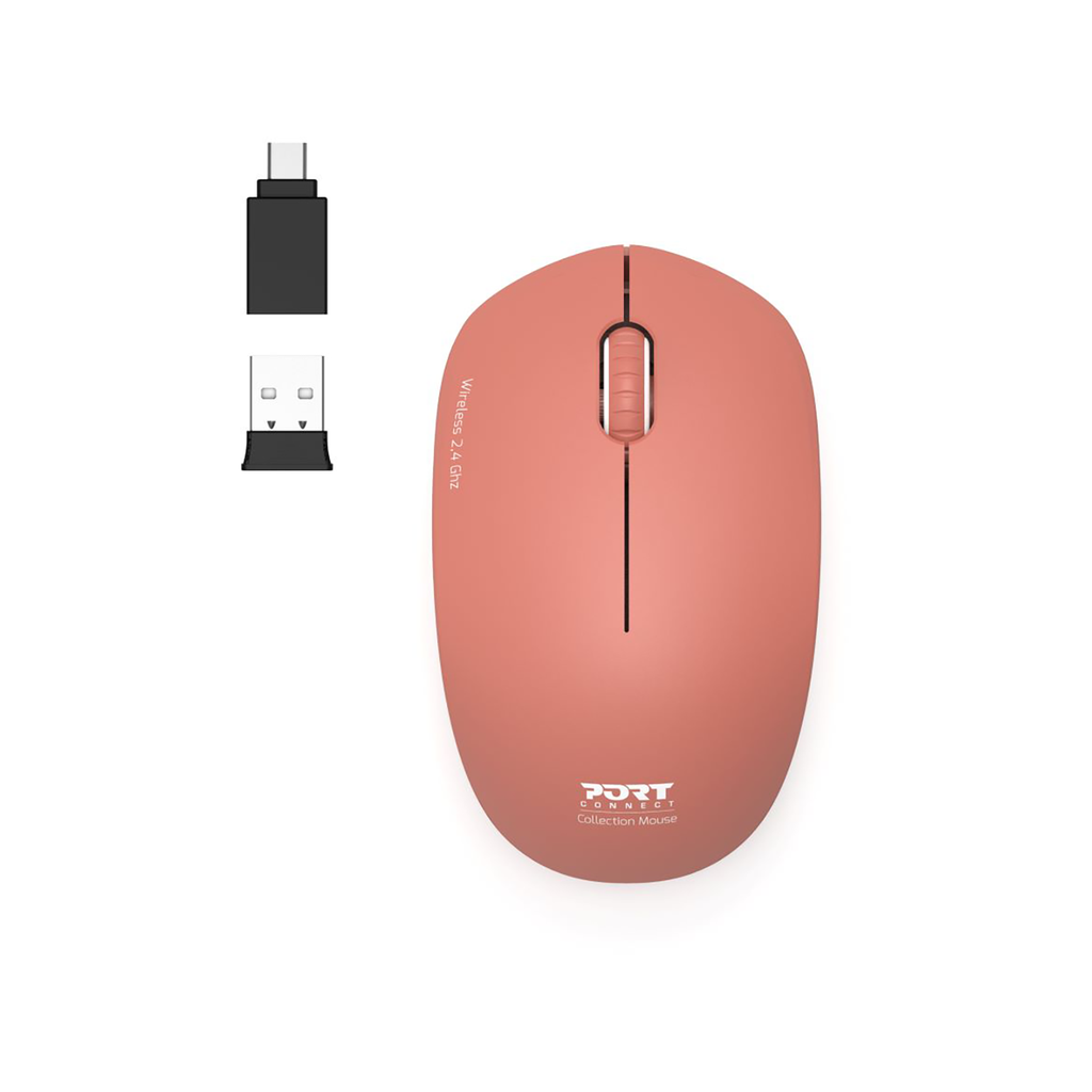 [900542] Port 2.4GHz Collection II Terracota Wireless Mouse