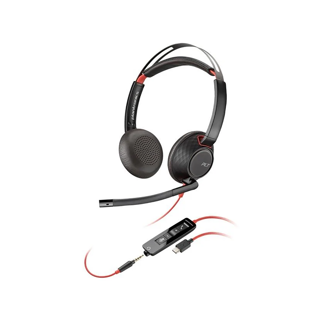 [8X231AA] HP POLY 5220 Stereo USB-A Wired Black Headset