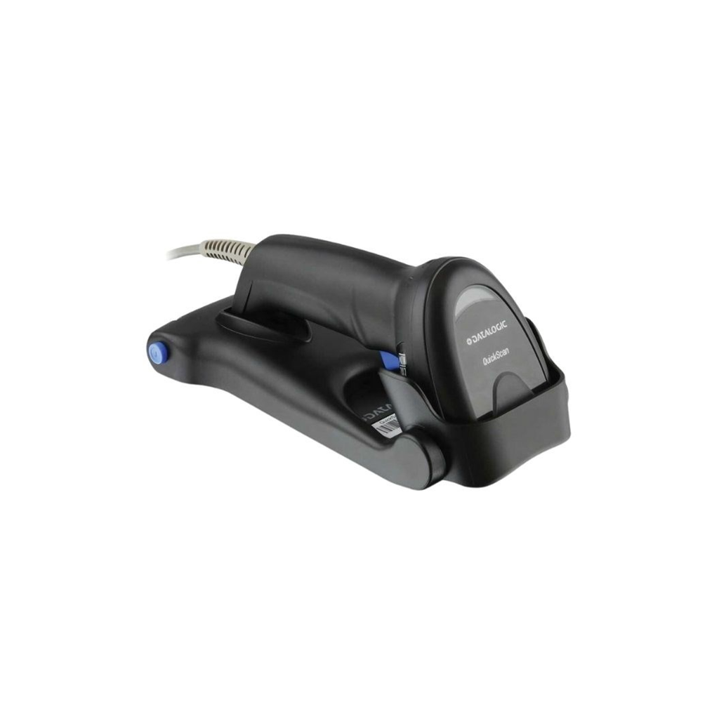 [QD2220-BKK1S] Datalogic Quickscan Lite QD2220 Kit Linear Imager USB Only Black kit Includes Scanner 1D USB Cable 90A052065 And Stand STD QW25 BK