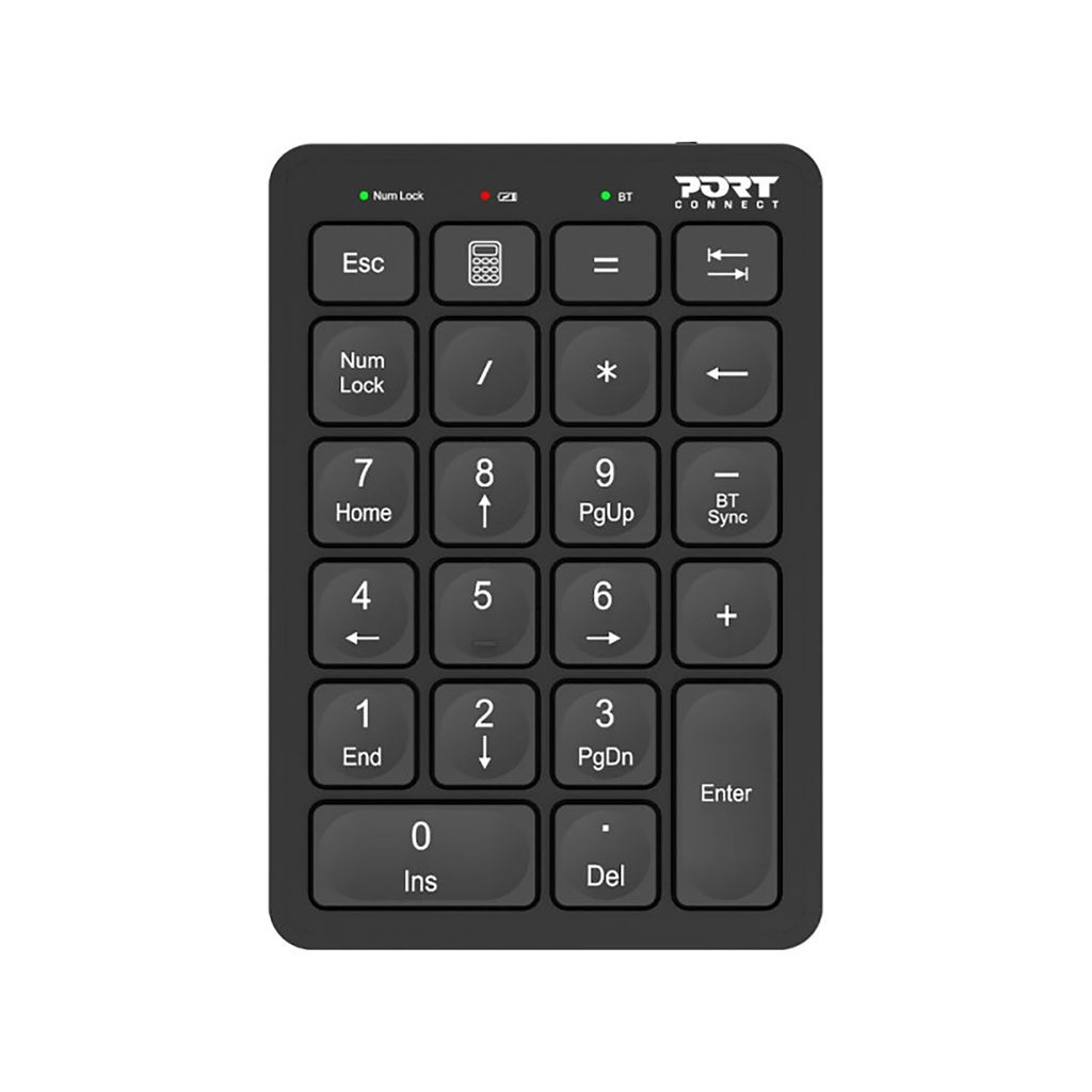 [900802] Port Rechargeable Bluetooth Numeric Keypad