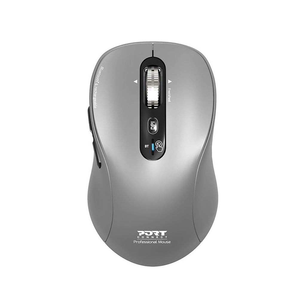 [910201] Port Expert Wireless Silver Mouse