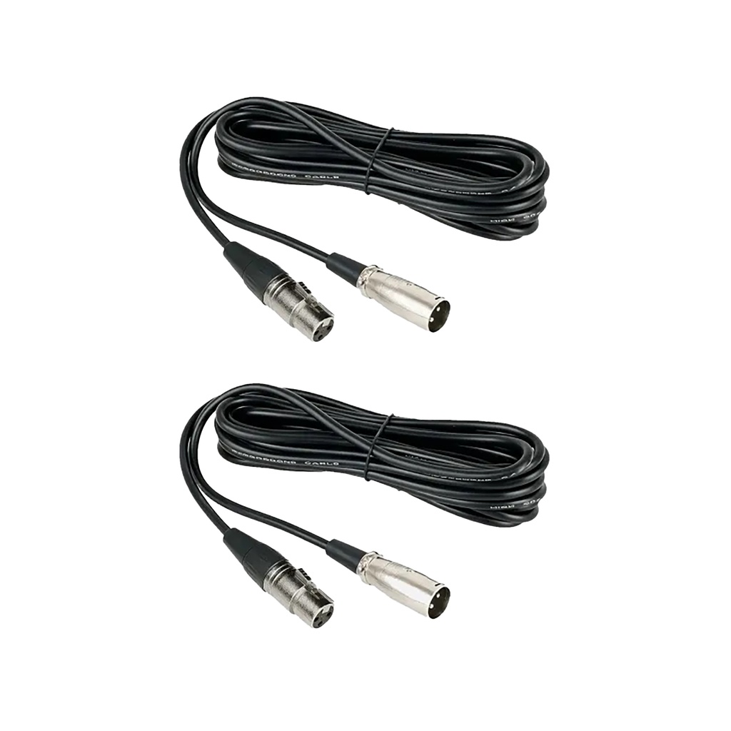 NearStream Balanced XLR Male to Female Microphone Cable 2m - 2 pack