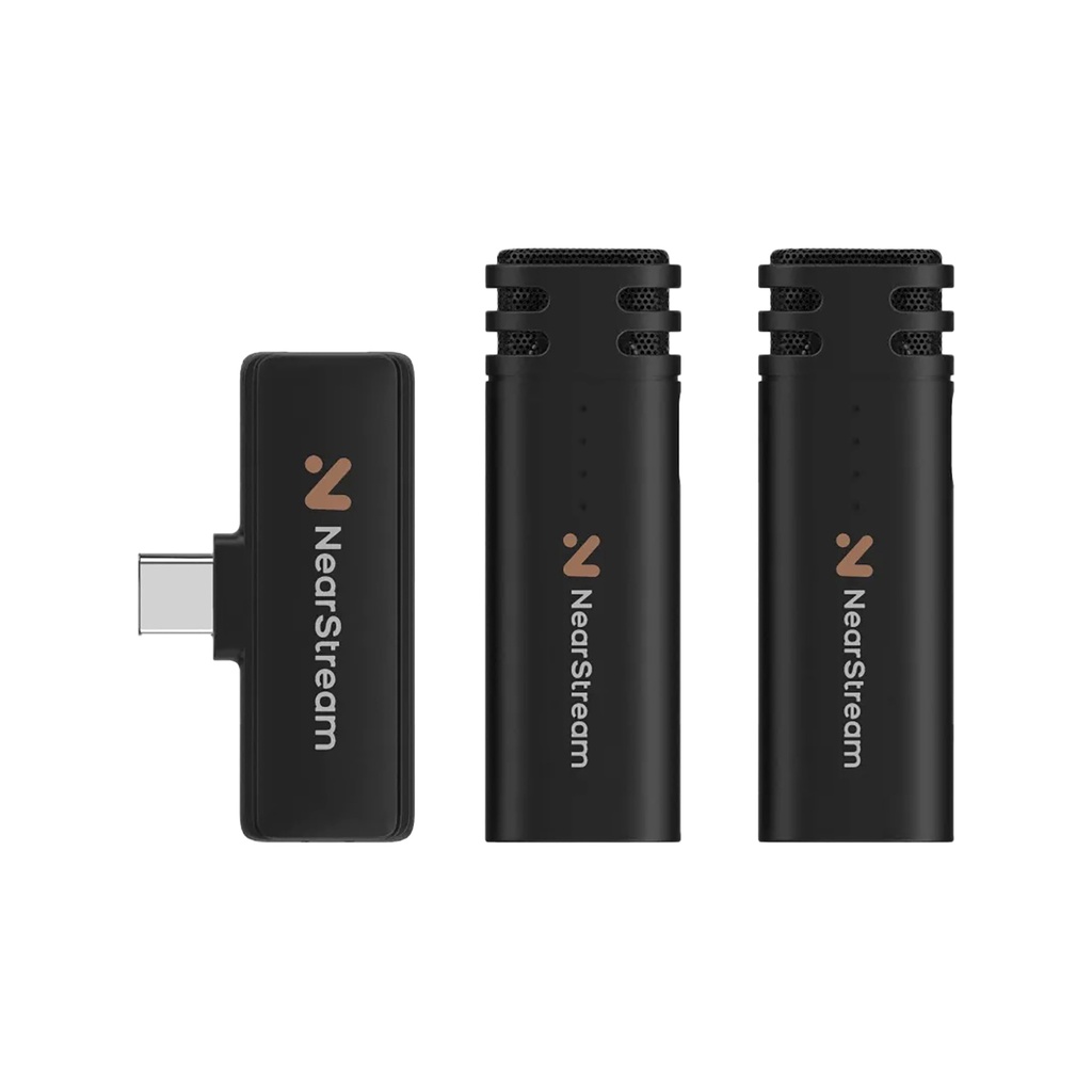 [AW-AWM10T-P] NearStream AWM10T-P AI Noise-Canceling Mini Wireless Microphones