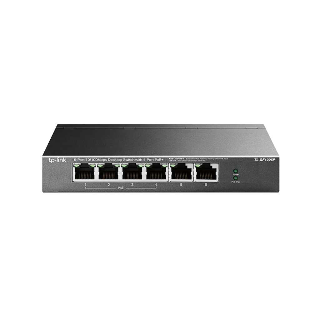 [TL-SF1006P] TP-Link 6 Port Unmanaged POE Desktop Switch