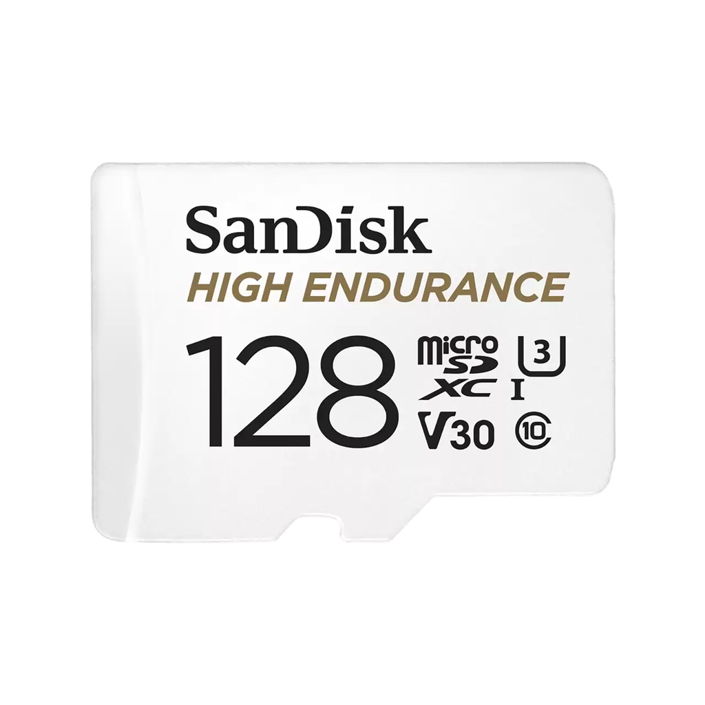 Sandisk High Endurance 128GB Class 3 MicroSDXC Card with Adapter