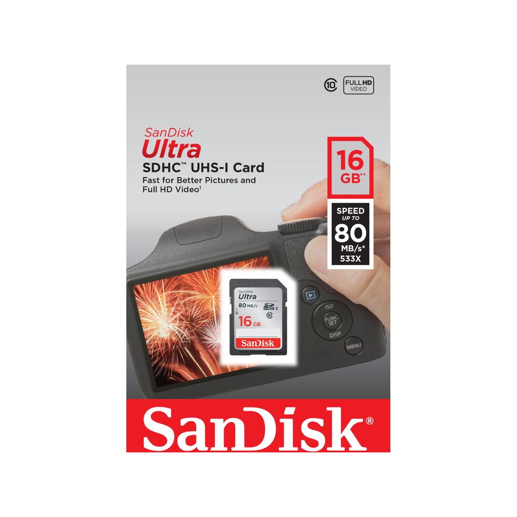 [SDSDUNS-016G-GN3IN] Sandisk Ultra 16GB Class 10 SDXC Card