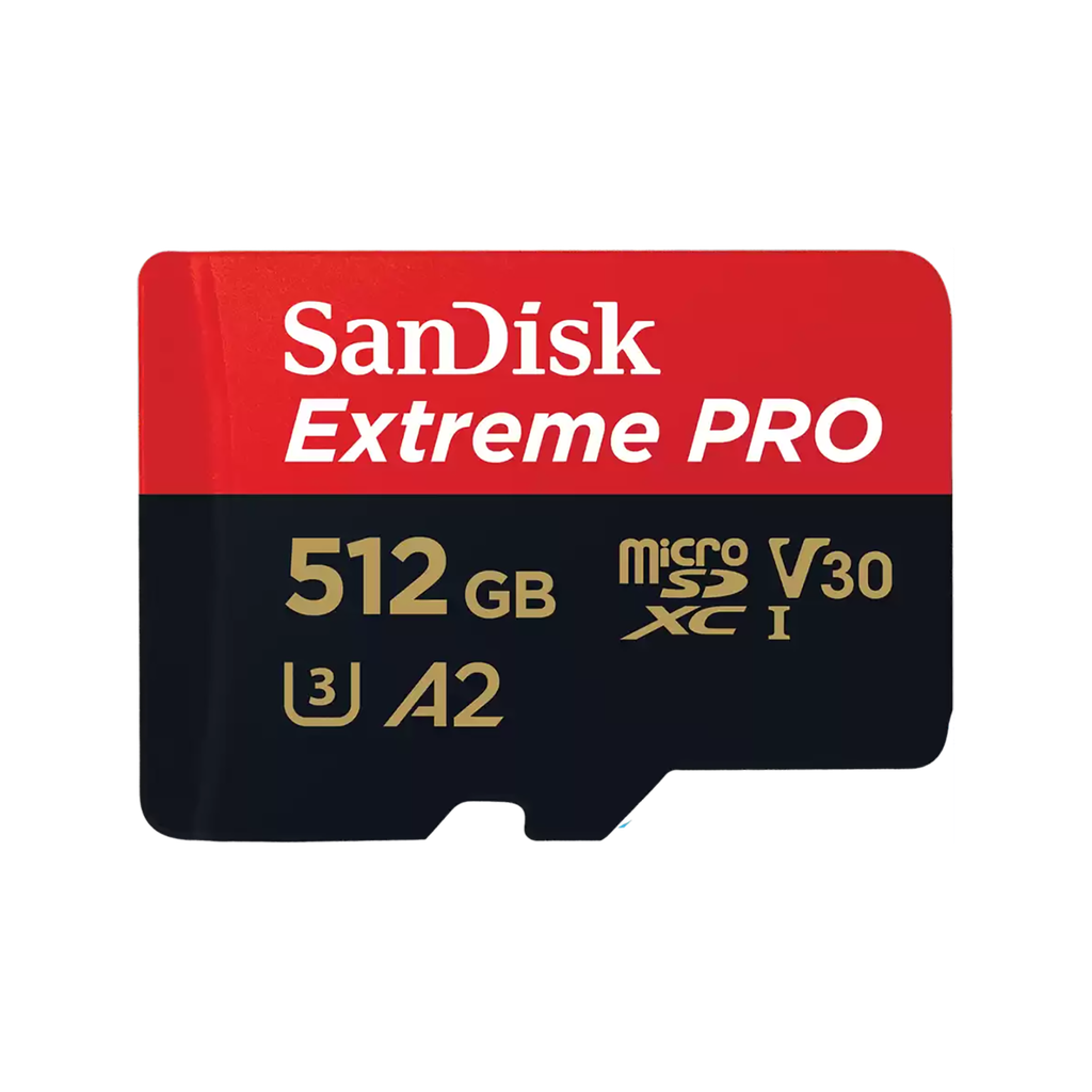 Sandisk Extreme Pro 512GB 4K Video microSDXC Card