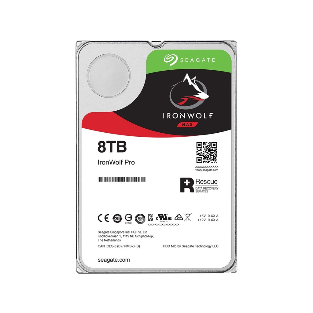 [ST8000VN004] Seagate Ironwolf NAS 8TB 3.5" SATA Internal HDD