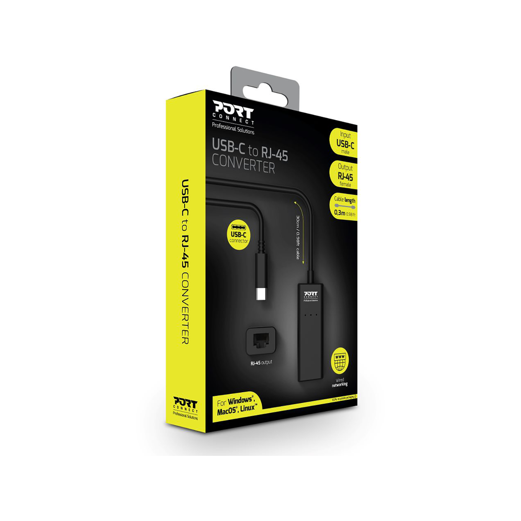 [900126] Port USB-C to RJ45 Port Adapter