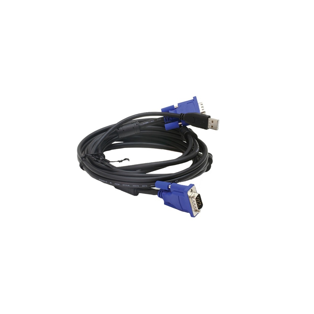 [DKVM-CU] D-Link 18m VGA & USB-A KVM Cable Set