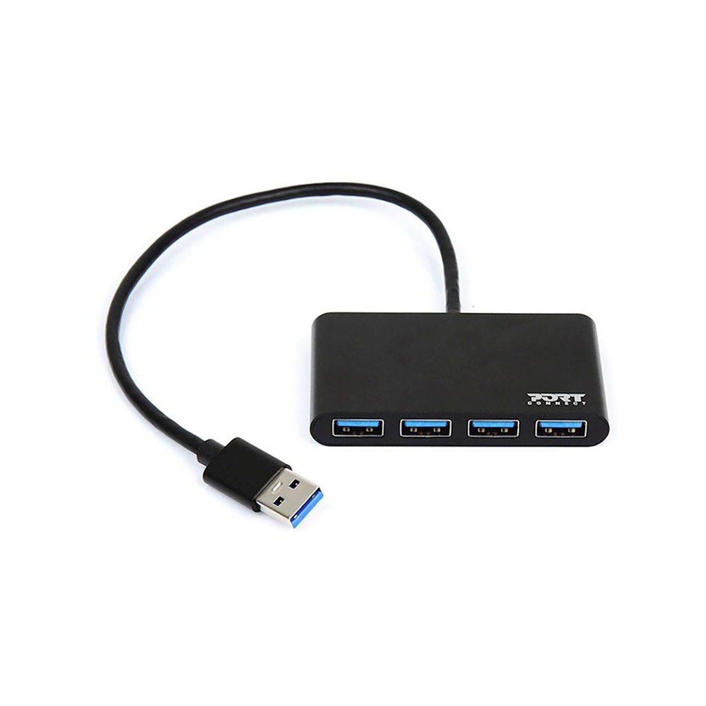 [900121] Port USB3.0 Black Plug & Play 4-port Hub