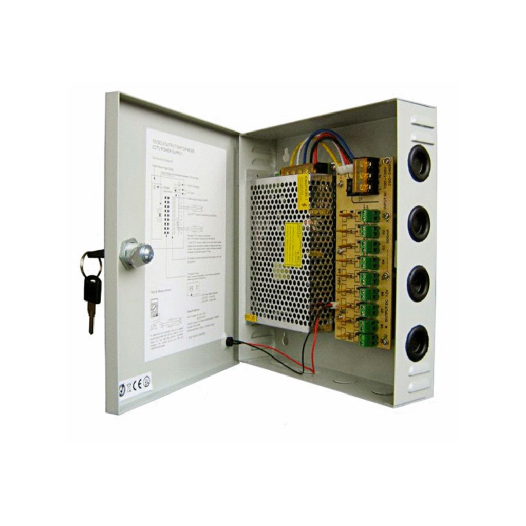 [PS13] PinnSec 18-Way 10-12V 25A DC Switch Mode Power Supply