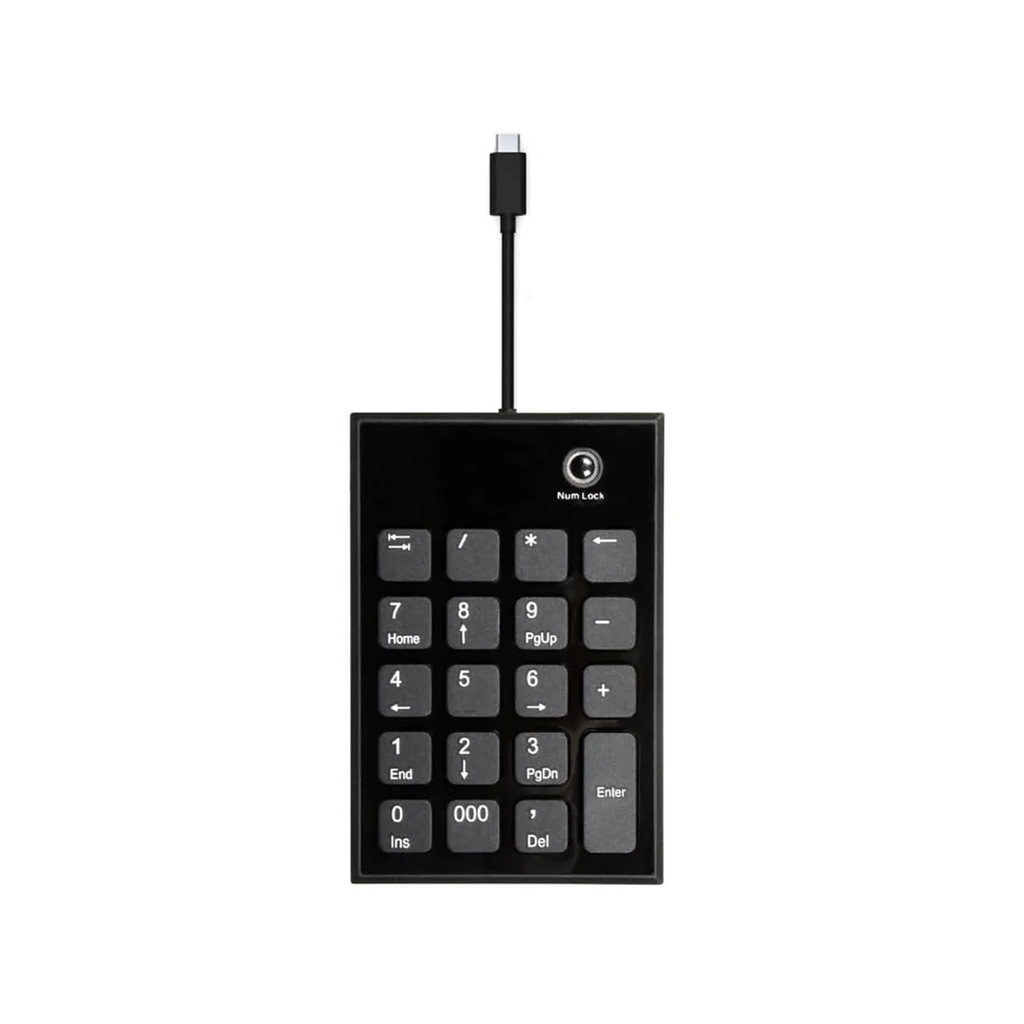 [900801] Port Black USB-A & USB-C Numeric Keypad