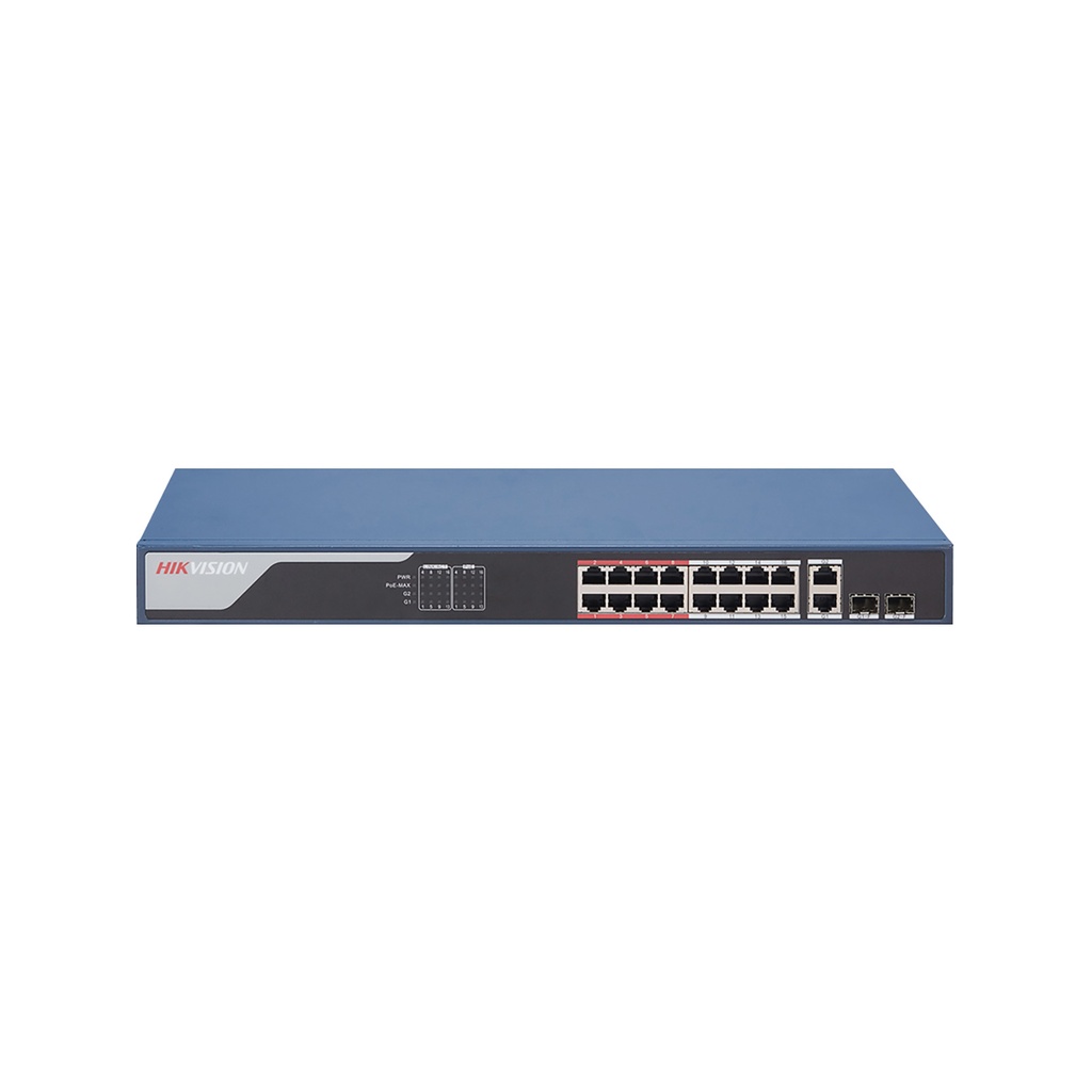 [DS-3E1318P-EI] Hikvision L2 Smart Managed 16 100M POE 2X100MM Combo Port