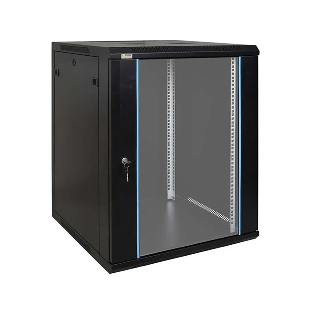 Zone Lite 15U 500mm Black Wall Mount Black Cabinet