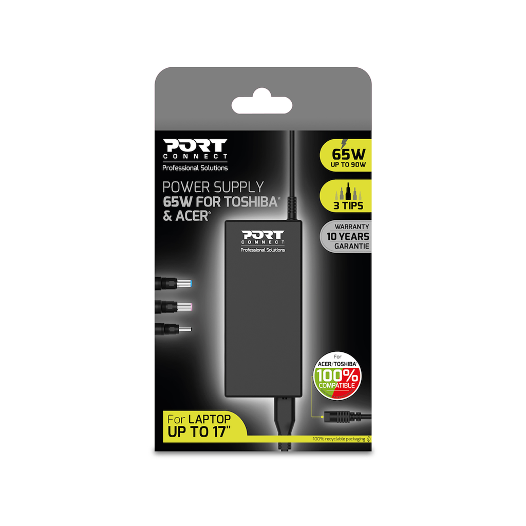 [900093-ACTO] Port 65W Acer & Toshiba AC Adapter