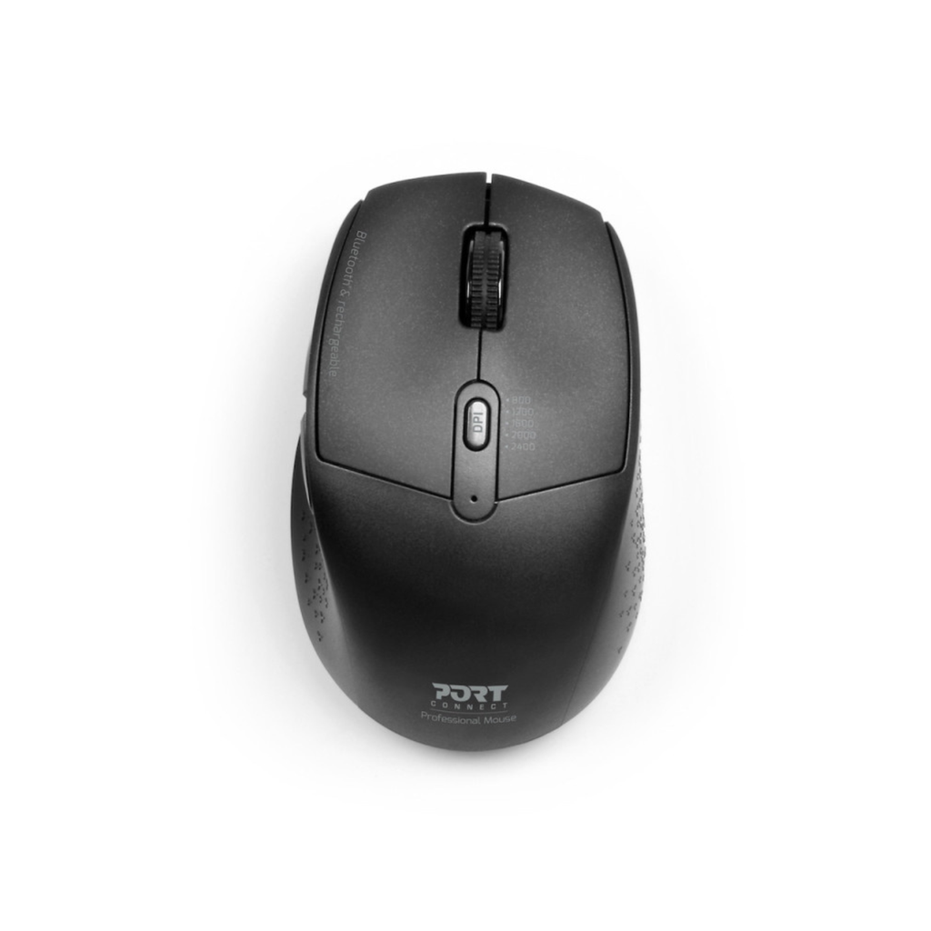 [900715] Port Office Pro Wireless Black Mouse