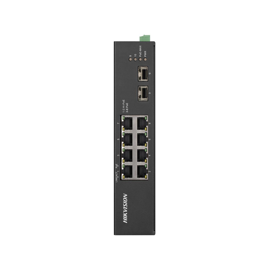 [DS-3T0510HP-E/HS] Hikvision 8 Port Gigabit Unmanaged Harsh POE Switch